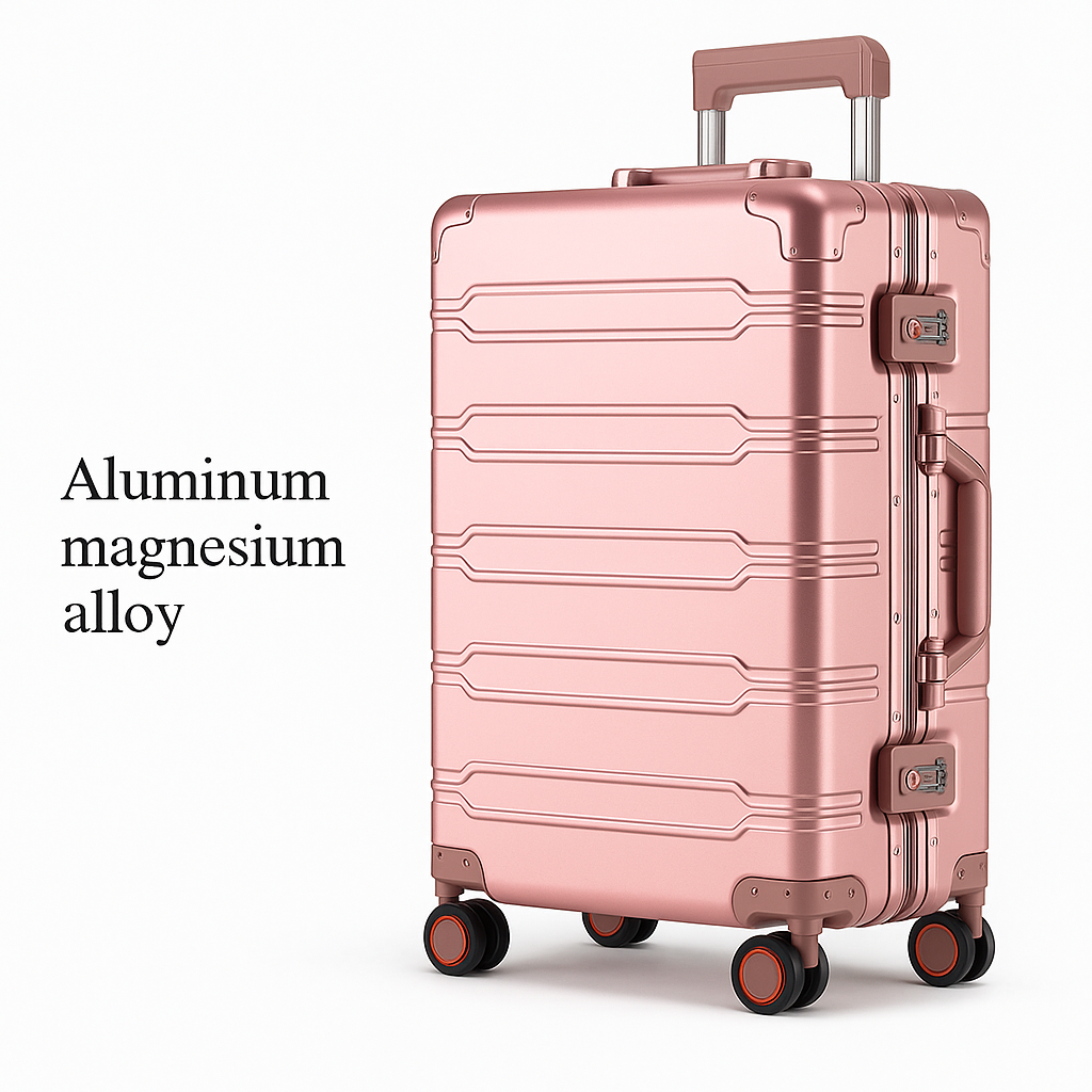 VALISE ALUMINIUM - NEXA - Roues 360° - TSA Intégrés