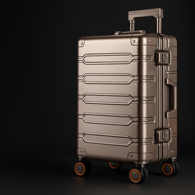 VALISE ALUMINIUM - NEXA - Roues 360° - TSA Intégrés