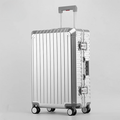 VALISE CABINE ALUMINIUM GOLD - Roues 360° - TSA Intégrés