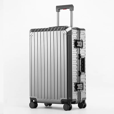 VALISE CABINE ALUMINIUM GOLD - Roues 360° - TSA Intégrés
