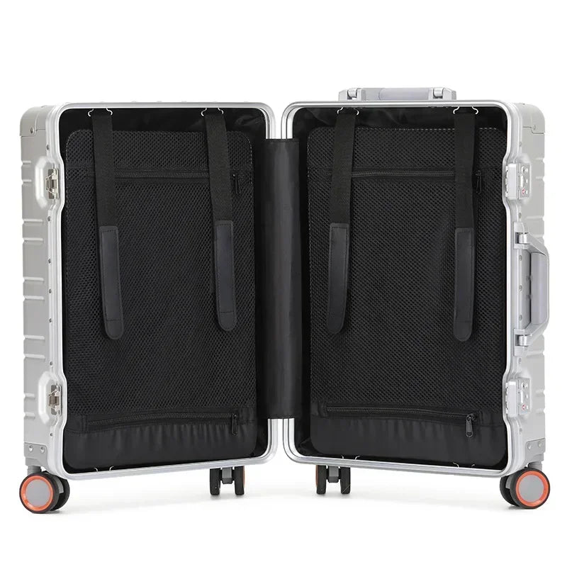 VALISE ALUMINIUM - NEXA - Roues 360° - TSA Intégrés