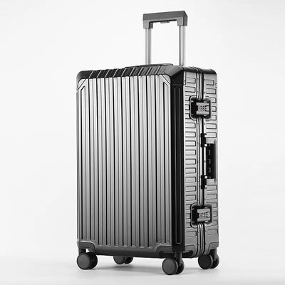 VALISE CABINE ALUMINIUM GOLD - Roues 360° - TSA Intégrés
