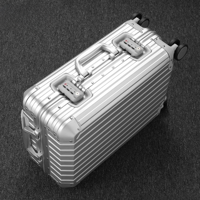 VALISE CABINE ALUMINIUM GOLD - Roues 360° - TSA Intégrés