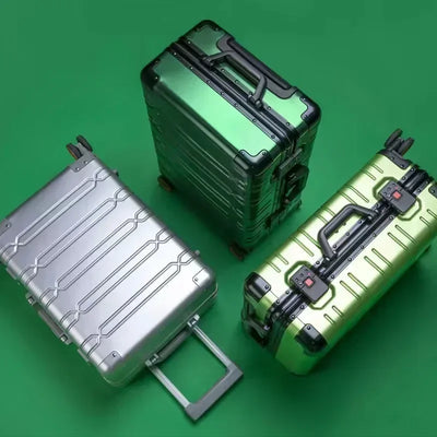 VALISE ALUMINIUM - NEXA - Roues 360° - TSA Intégrés