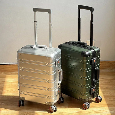 VALISE ALUMINIUM - NEXA - Roues 360° - TSA Intégrés